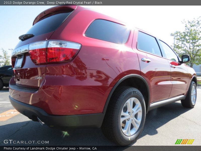 Deep Cherry Red Crystal Pearl / Black 2013 Dodge Durango Crew