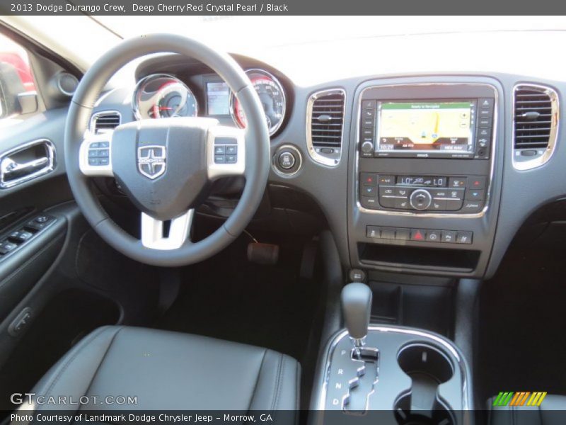 Deep Cherry Red Crystal Pearl / Black 2013 Dodge Durango Crew