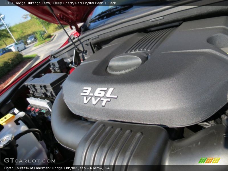Deep Cherry Red Crystal Pearl / Black 2013 Dodge Durango Crew