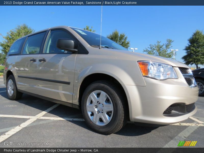 Sandstone / Black/Light Graystone 2013 Dodge Grand Caravan American Value Package