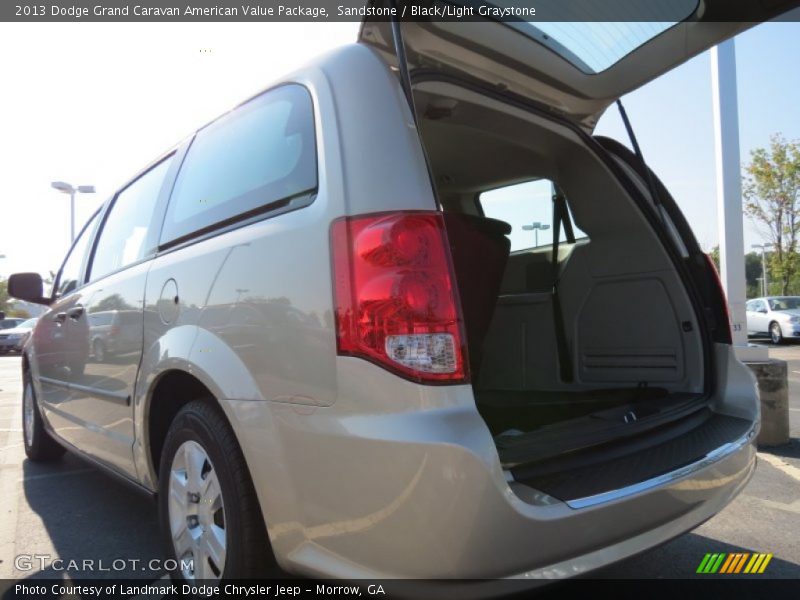 Sandstone / Black/Light Graystone 2013 Dodge Grand Caravan American Value Package