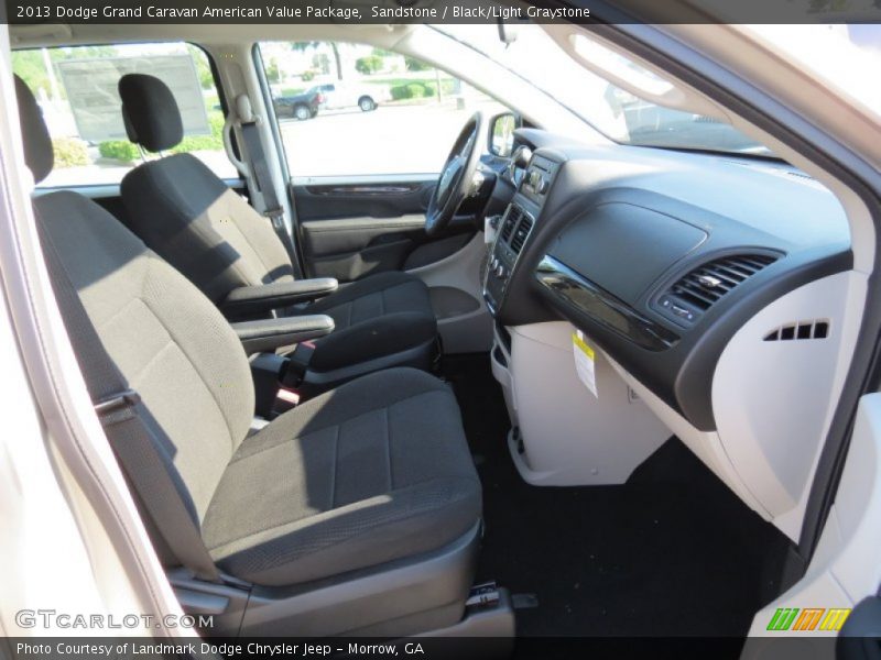Sandstone / Black/Light Graystone 2013 Dodge Grand Caravan American Value Package