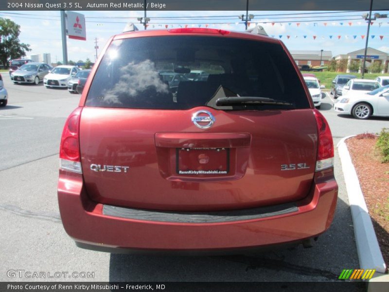 Autumn Red Metallic / Beige 2004 Nissan Quest 3.5 SL