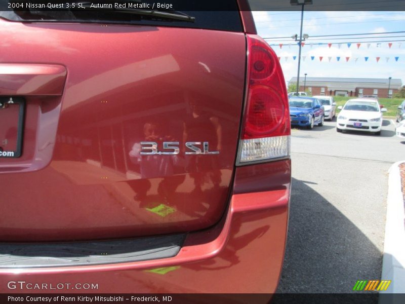 Autumn Red Metallic / Beige 2004 Nissan Quest 3.5 SL