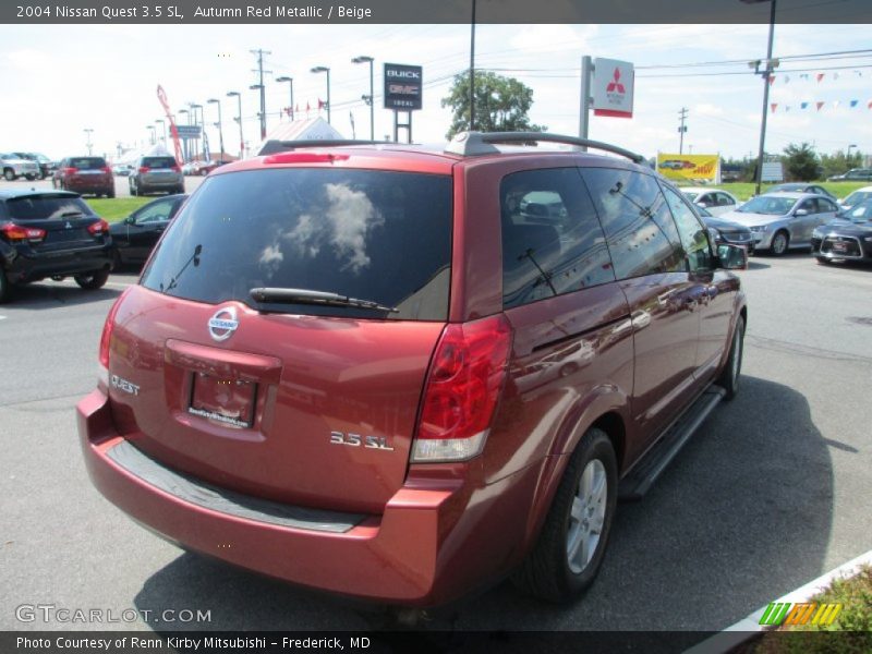 Autumn Red Metallic / Beige 2004 Nissan Quest 3.5 SL
