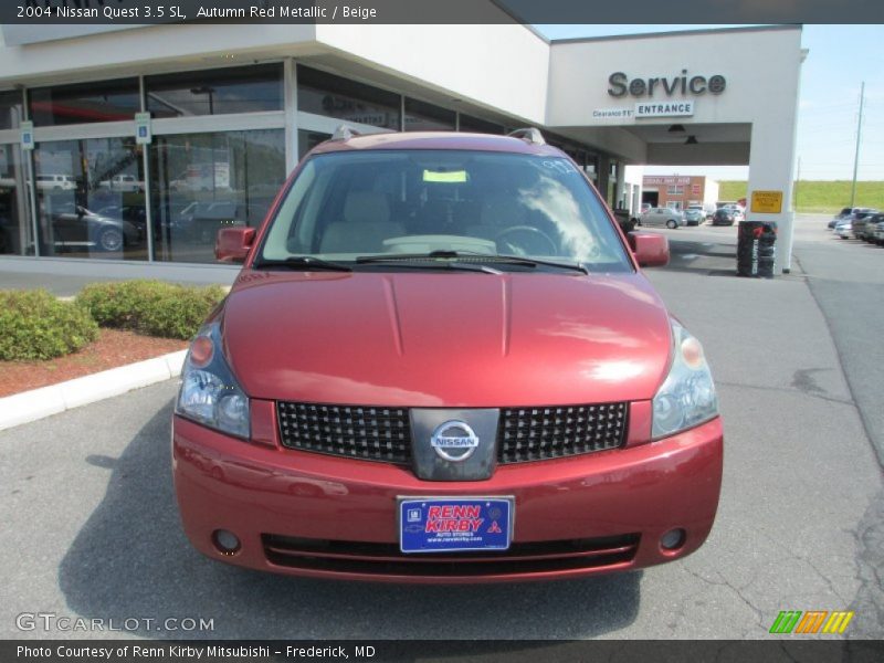 Autumn Red Metallic / Beige 2004 Nissan Quest 3.5 SL