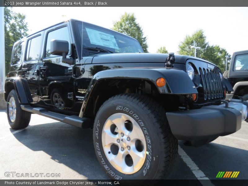 Black / Black 2013 Jeep Wrangler Unlimited Sahara 4x4
