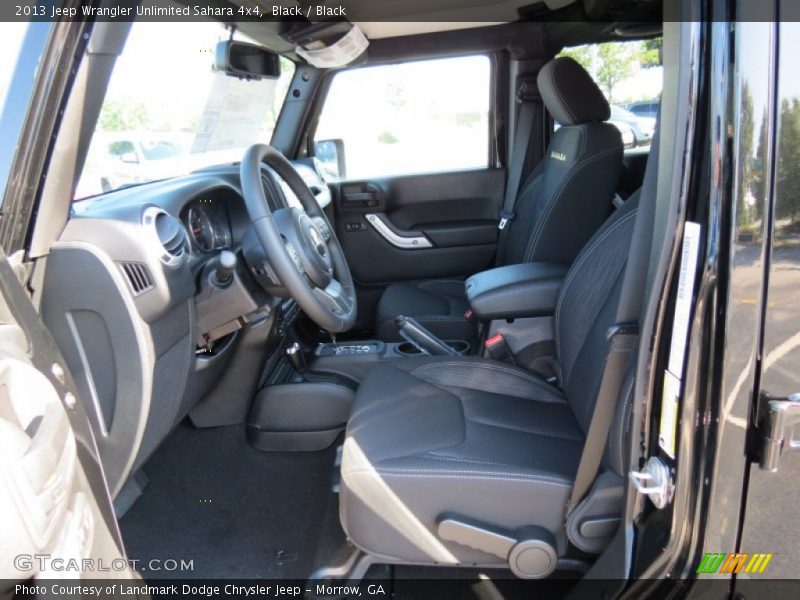 Black / Black 2013 Jeep Wrangler Unlimited Sahara 4x4