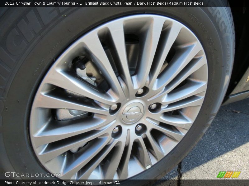 Brilliant Black Crystal Pearl / Dark Frost Beige/Medium Frost Beige 2013 Chrysler Town & Country Touring - L