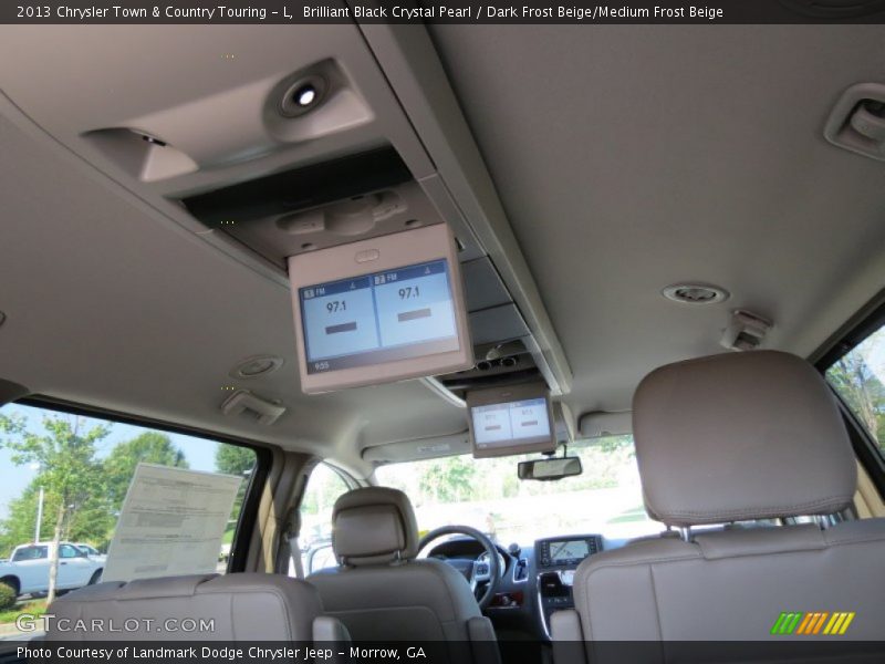 Brilliant Black Crystal Pearl / Dark Frost Beige/Medium Frost Beige 2013 Chrysler Town & Country Touring - L