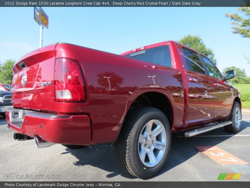 Deep Cherry Red Crystal Pearl / Dark Slate Gray 2012 Dodge Ram 1500 Laramie Longhorn Crew Cab 4x4