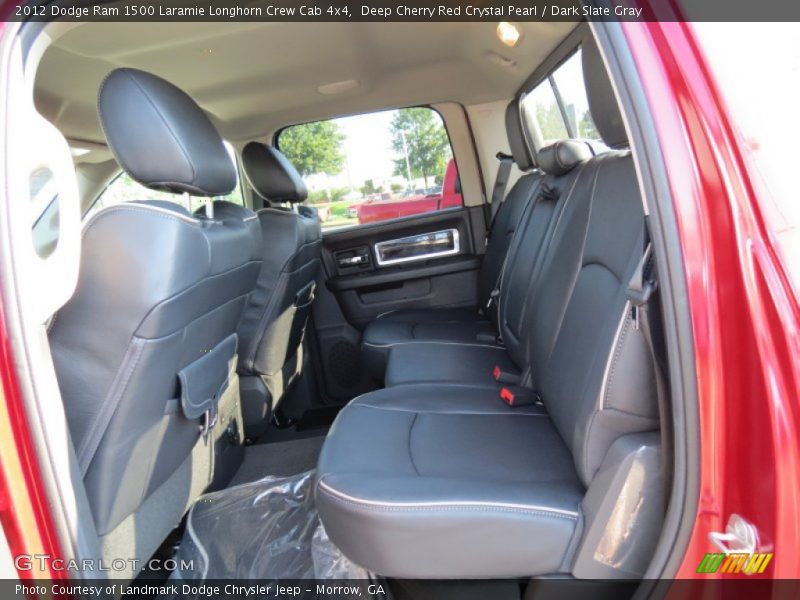 Rear Seat of 2012 Ram 1500 Laramie Longhorn Crew Cab 4x4