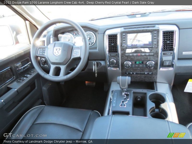 Dashboard of 2012 Ram 1500 Laramie Longhorn Crew Cab 4x4