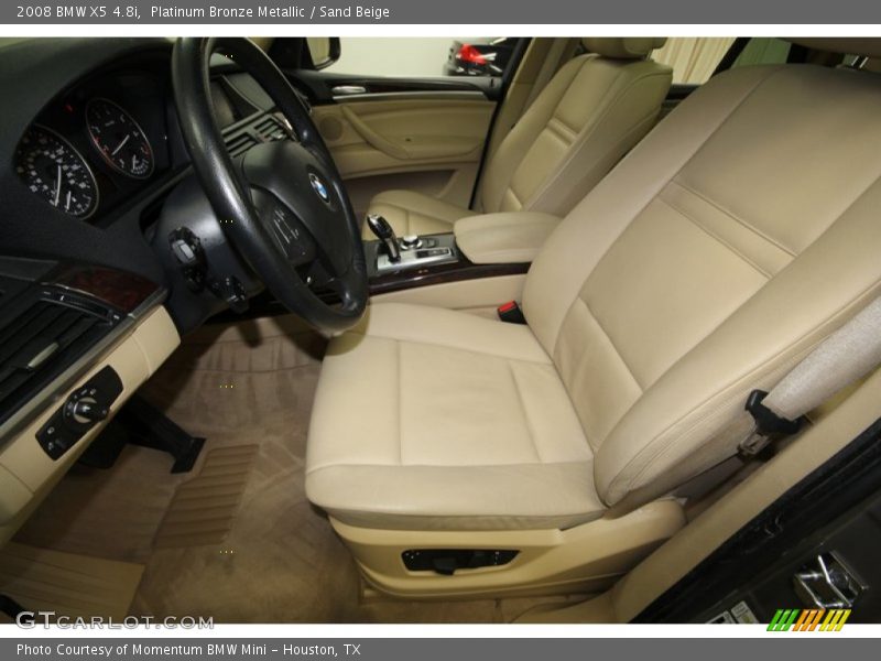 Platinum Bronze Metallic / Sand Beige 2008 BMW X5 4.8i