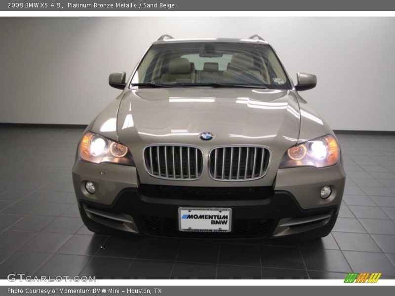 Platinum Bronze Metallic / Sand Beige 2008 BMW X5 4.8i