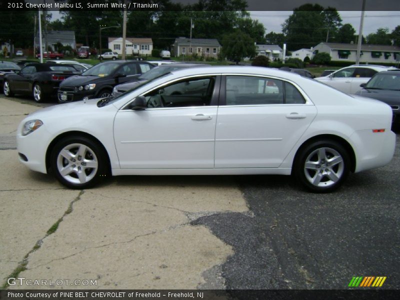 Summit White / Titanium 2012 Chevrolet Malibu LS