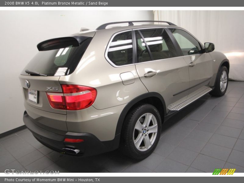 Platinum Bronze Metallic / Sand Beige 2008 BMW X5 4.8i