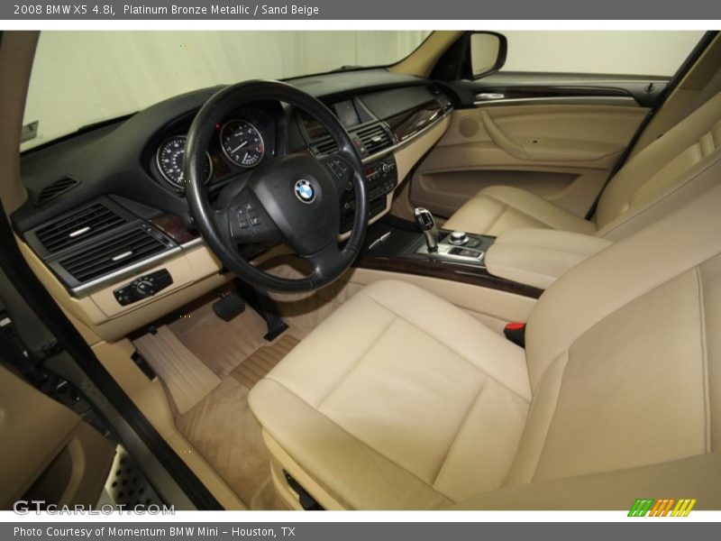 Platinum Bronze Metallic / Sand Beige 2008 BMW X5 4.8i