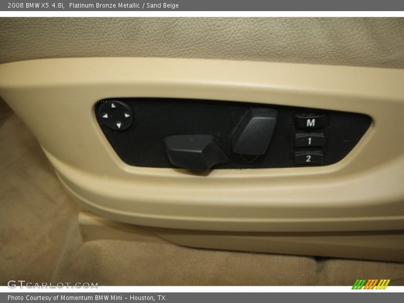 Platinum Bronze Metallic / Sand Beige 2008 BMW X5 4.8i