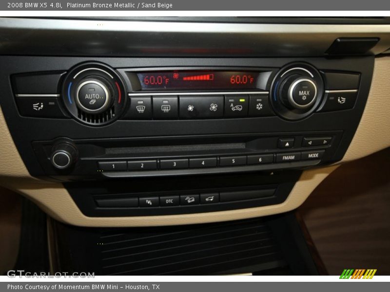 Platinum Bronze Metallic / Sand Beige 2008 BMW X5 4.8i
