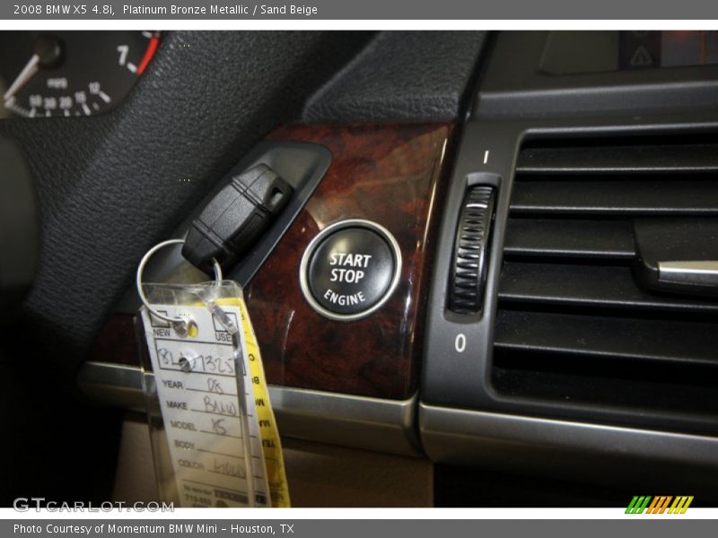 Platinum Bronze Metallic / Sand Beige 2008 BMW X5 4.8i