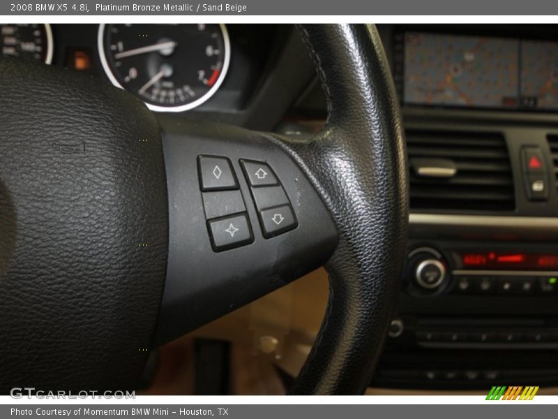 Platinum Bronze Metallic / Sand Beige 2008 BMW X5 4.8i