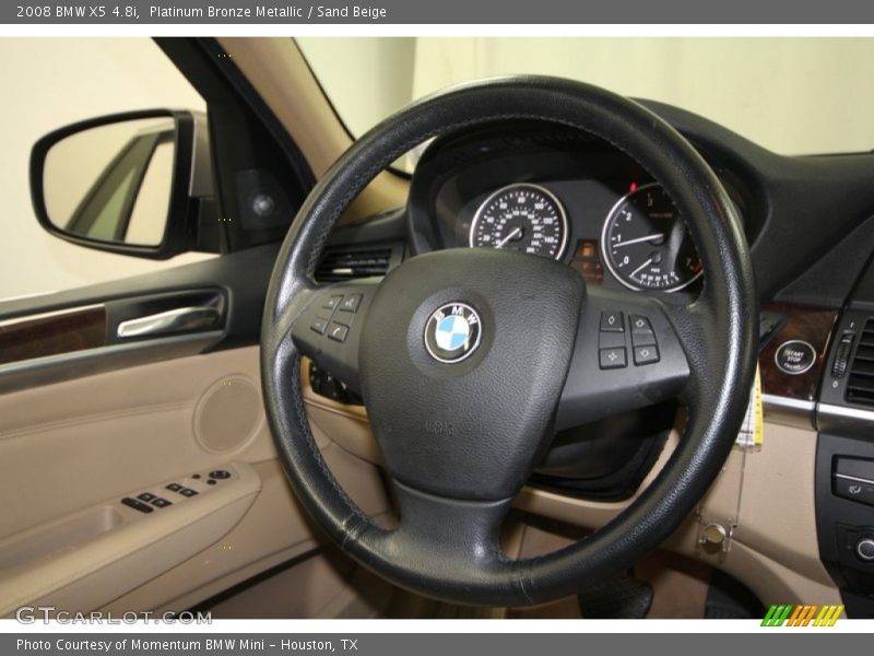 Platinum Bronze Metallic / Sand Beige 2008 BMW X5 4.8i