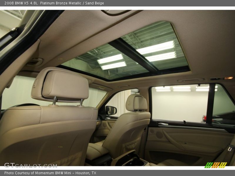 Platinum Bronze Metallic / Sand Beige 2008 BMW X5 4.8i