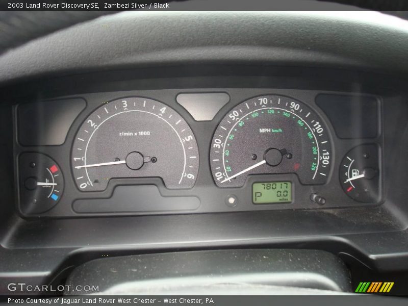 Zambezi Silver / Black 2003 Land Rover Discovery SE