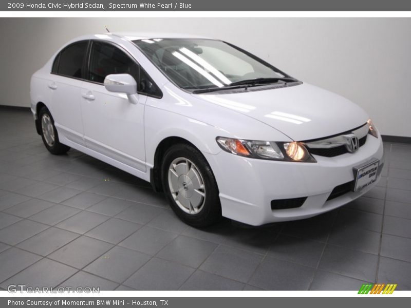 Spectrum White Pearl / Blue 2009 Honda Civic Hybrid Sedan