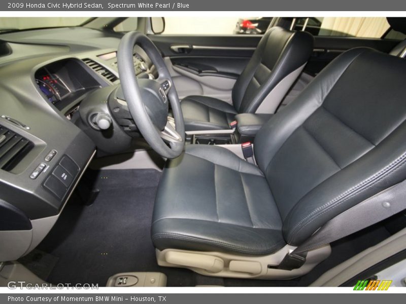 Spectrum White Pearl / Blue 2009 Honda Civic Hybrid Sedan