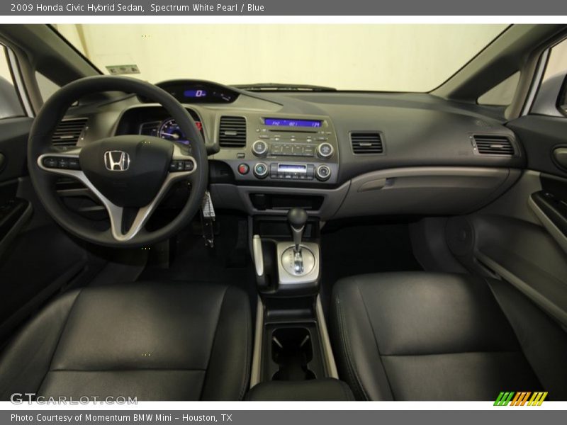 Spectrum White Pearl / Blue 2009 Honda Civic Hybrid Sedan