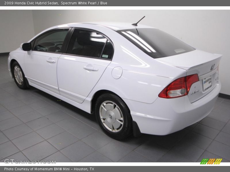 Spectrum White Pearl / Blue 2009 Honda Civic Hybrid Sedan