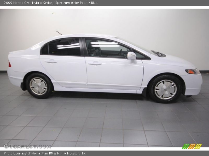 Spectrum White Pearl / Blue 2009 Honda Civic Hybrid Sedan