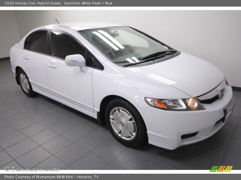 Spectrum White Pearl / Blue 2009 Honda Civic Hybrid Sedan