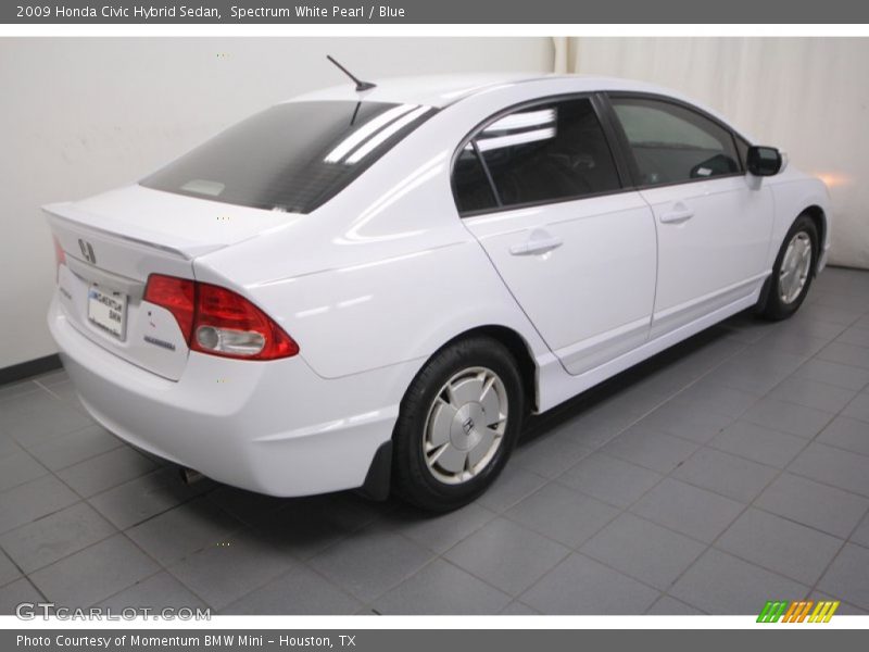 Spectrum White Pearl / Blue 2009 Honda Civic Hybrid Sedan