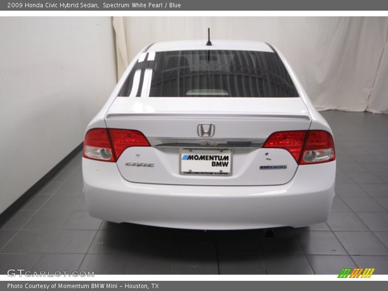 Spectrum White Pearl / Blue 2009 Honda Civic Hybrid Sedan