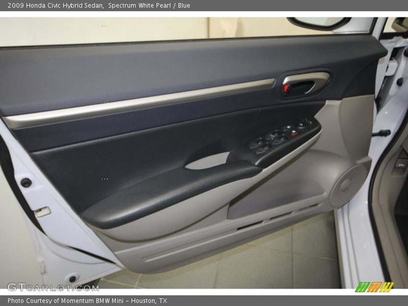 Spectrum White Pearl / Blue 2009 Honda Civic Hybrid Sedan