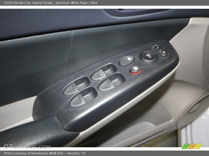 Spectrum White Pearl / Blue 2009 Honda Civic Hybrid Sedan