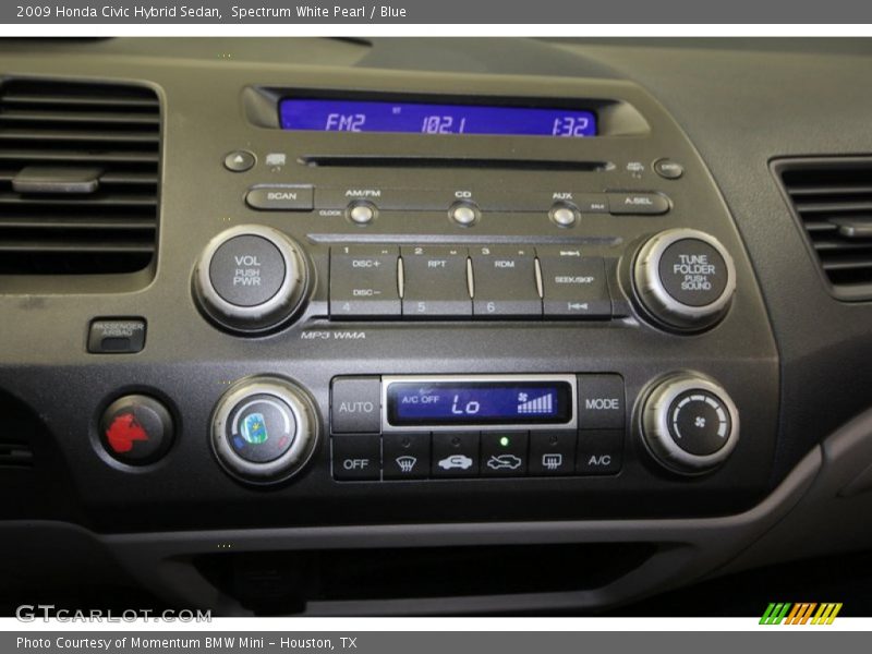 Spectrum White Pearl / Blue 2009 Honda Civic Hybrid Sedan
