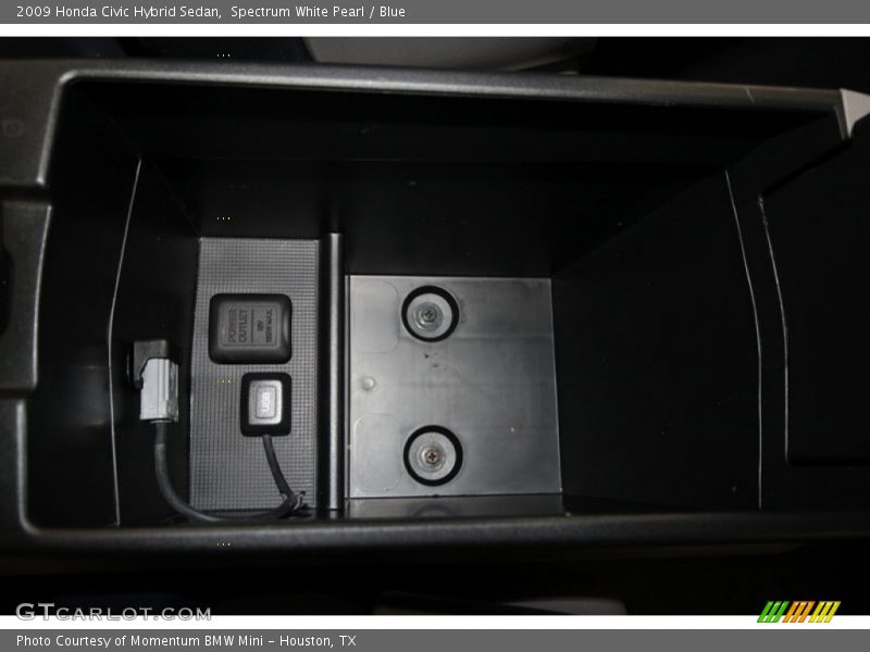 Spectrum White Pearl / Blue 2009 Honda Civic Hybrid Sedan