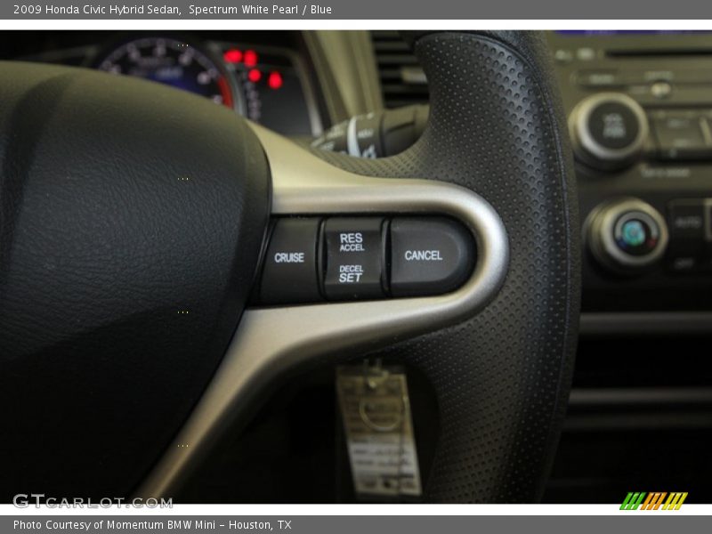 Spectrum White Pearl / Blue 2009 Honda Civic Hybrid Sedan