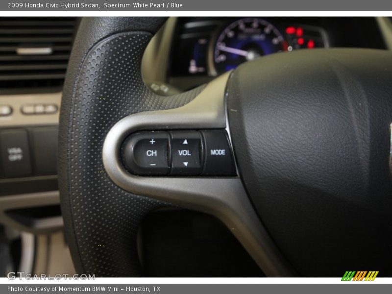 Spectrum White Pearl / Blue 2009 Honda Civic Hybrid Sedan