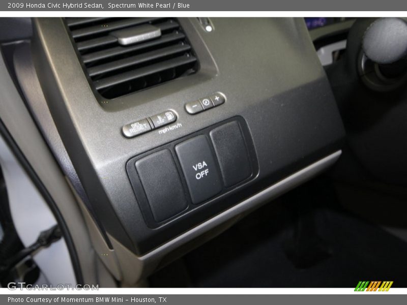 Spectrum White Pearl / Blue 2009 Honda Civic Hybrid Sedan