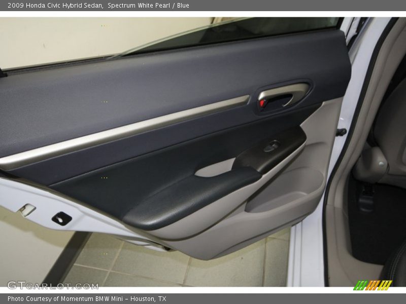 Spectrum White Pearl / Blue 2009 Honda Civic Hybrid Sedan