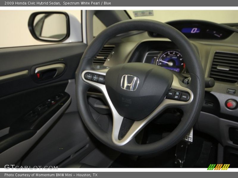 Spectrum White Pearl / Blue 2009 Honda Civic Hybrid Sedan