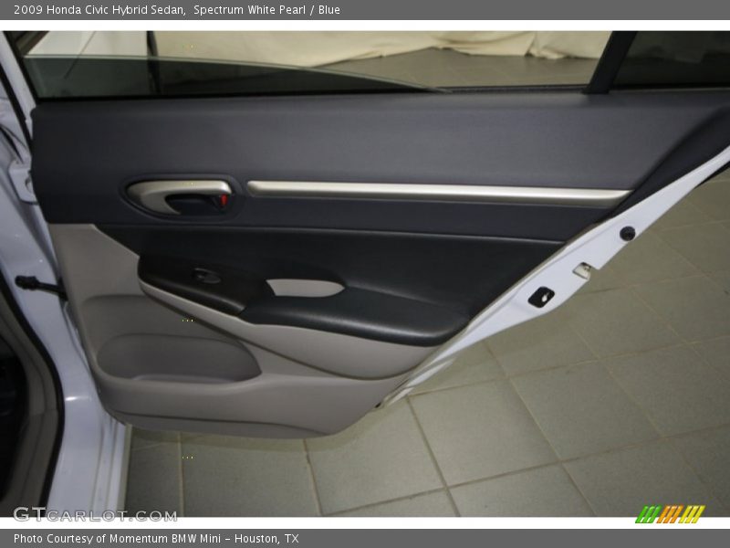 Spectrum White Pearl / Blue 2009 Honda Civic Hybrid Sedan
