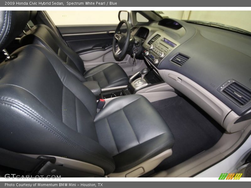 Spectrum White Pearl / Blue 2009 Honda Civic Hybrid Sedan