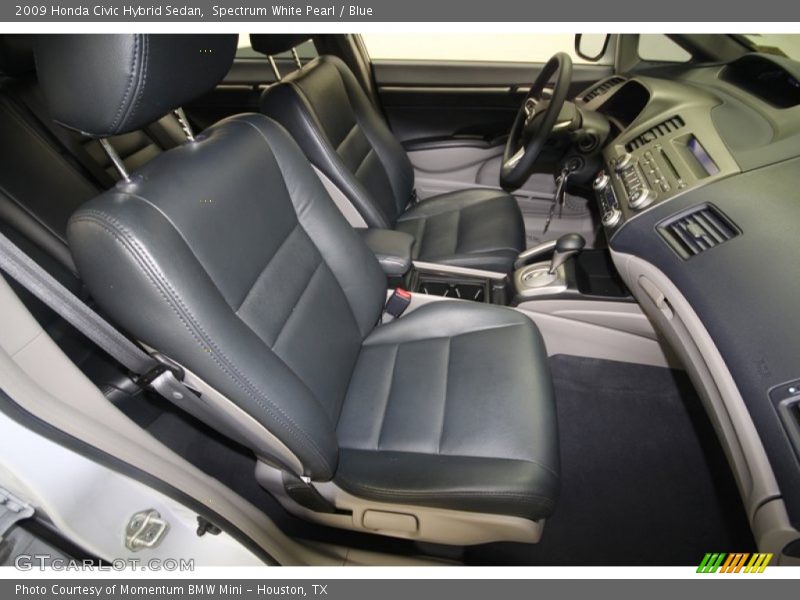 Spectrum White Pearl / Blue 2009 Honda Civic Hybrid Sedan