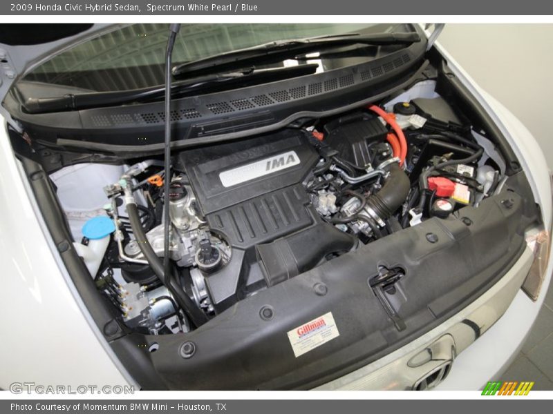 Spectrum White Pearl / Blue 2009 Honda Civic Hybrid Sedan